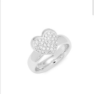 Swarovski heart ring
